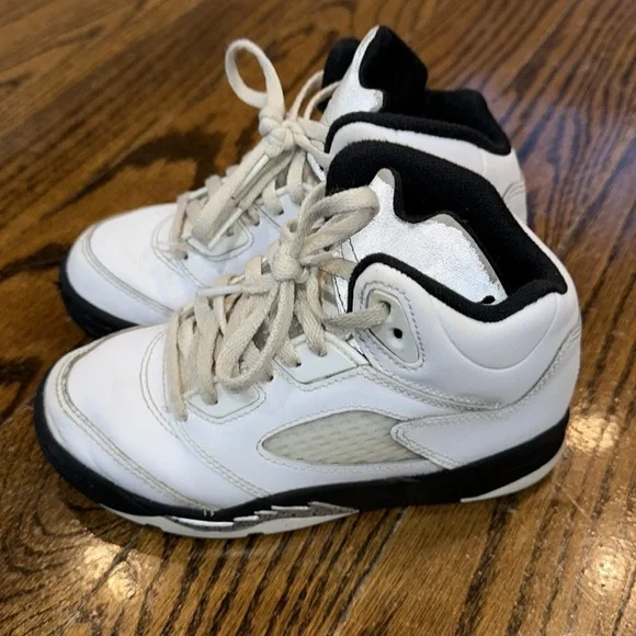 JORDAN RETRO 5 REVERSE METALLIC KIDS 12.5 - Picture 4 of 8